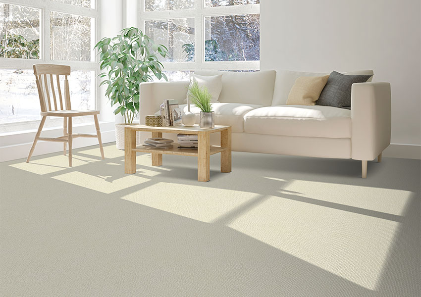 beige carpet in living room